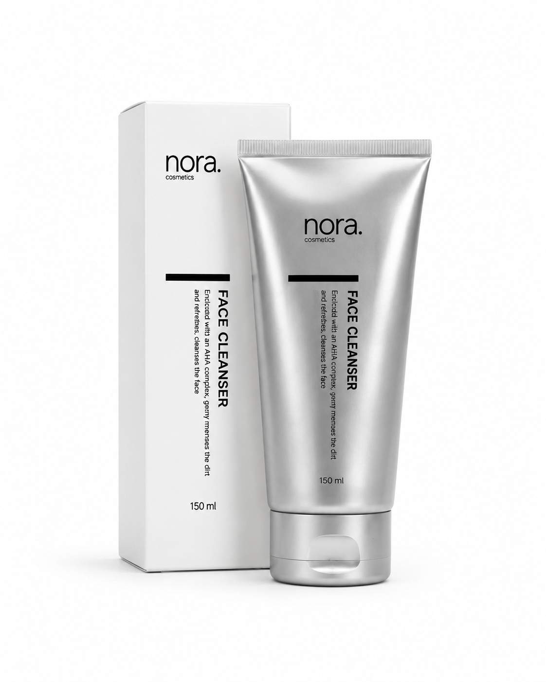 Face Cleanser — мягкое средство для умывания — фото товара Nora на белом фоне